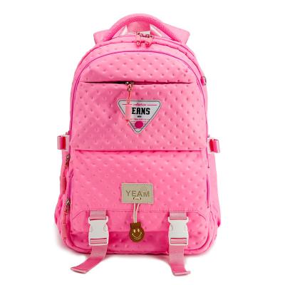 China ODM rosa Unisex Schultasche Rucksack mit zwei Hauptabteil zu verkaufen