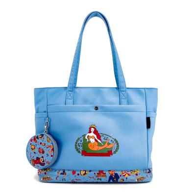 China Bolso de lienzo, bolso de bolsillo, bolso de impresión digital bolso azul con bolsa de monedas en venta