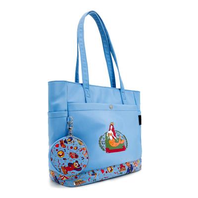 China Bolso de mano azul para mujeres con correa ajustable en venta