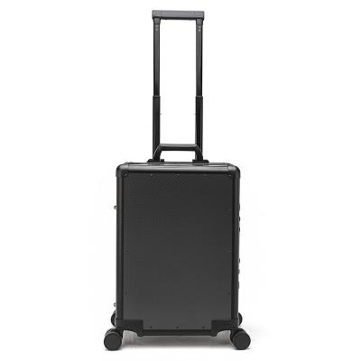 China Unisex CFRP Travel Luggage Trolley Spinner Aluminum Suitcase Set for sale