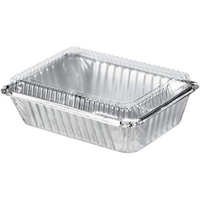 China Food Grade Different Shape Disposable Aluminum Foil Trays Customized Food Grade Aluminum Foil Container With Lids for sale