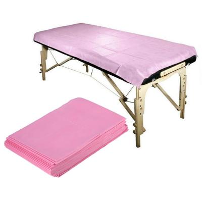 China Beauty& Massage Salon Hospital Bed Sheet Low Price Disposable Waterproof Nonwoven Bed Sheets for sale