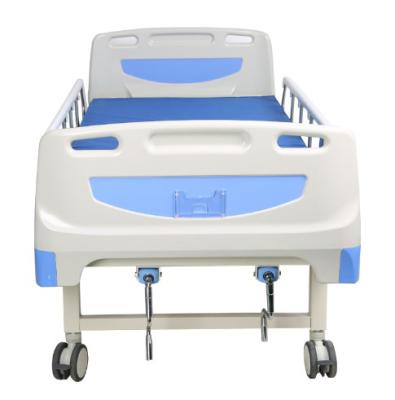 China Two Function High Quality Lowest Price Movable Flat Hospital Bed With Casters for sale