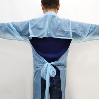 China Cheap Inch Long Disposable Buckle Gown Dust Proof Water Proof Body Protection Cpe Sleeve Apron for sale