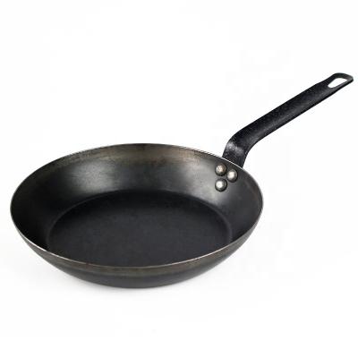 China Sustainable Cooking Tool Kitchen Quality Dry Fry Pan Non Stick Carbon Steel Frying Pan in yongkang for sale