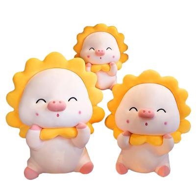 Китай NiuNiu Daddy Plush Soft Toy Piggy Stuffed Animal Toys Sunshine Pig With Lovely Smile Pink Dolls For girls продается