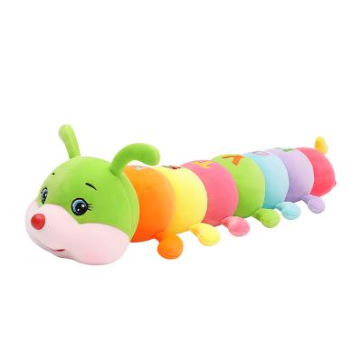 China NiuNiu Daddy bright in colour and true to life unstuffed Cute Caterpillar Plush Toy for Baby Children for sale