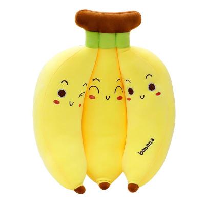 China NiuNiu Daddy 27.6in/70cm Wholesale high quality Stuffed Fruit Banana Plush Toys Banana Pillow Stuffed Toy à venda