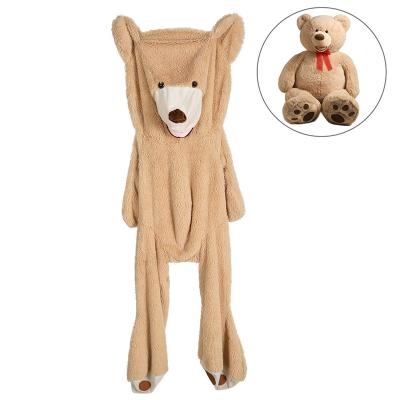 China Niuniu Daddy 80cm to 340cm Giant American Teddy Bear brushy plush unstuffed animal toy skin 3 colors for a love one unique gift for sale