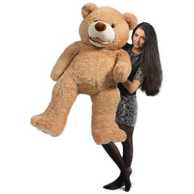 China Niuniu Daddy 134inches/340cm Huge American Teddy Bear cuddly plush unstuffed toy light brown for a love one Valentine gift for sale