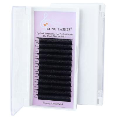 China Beauty 3D Premade Matte Black Handmade Eyelashes Extensions Wholesale Eye Beauty Fans Shaped Lashes for sale