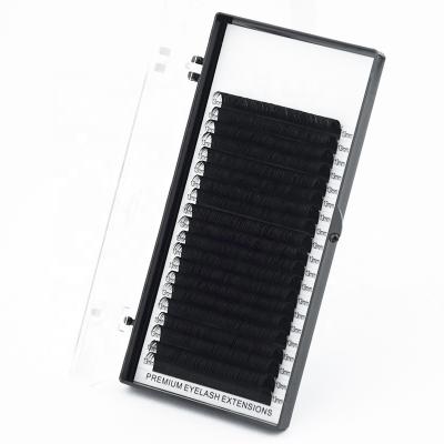 China Hot Selling 20 Volume Lashes 8-15mm Matte Black Eyelashes Extension Russian Light Volume Lashes for sale