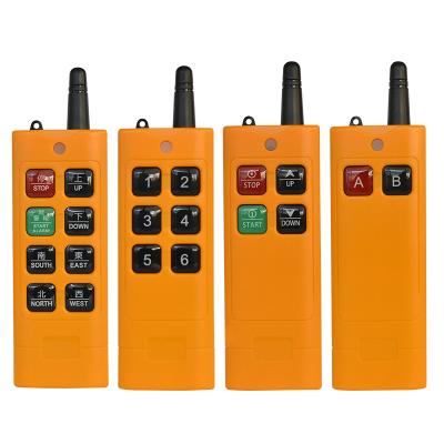 China Shell For Electric Hoist Crane Tower Crane Handle Etc Handheld Industrial Wireless Remote Control Transmitter factory price 2/4/6/8 electric button for sale