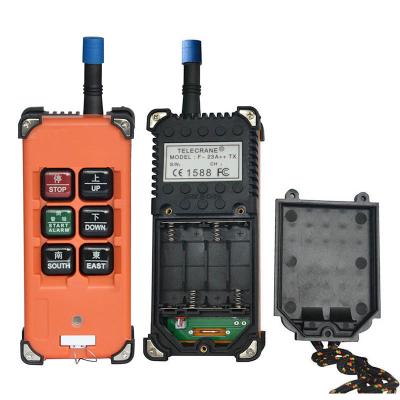 China Electric Industrial Hoist Tower Crane etc Wireless Two Speed ​​Transmitter Switch Button Remote Control Fencing Shell Durable Crane Control Elevator for sale