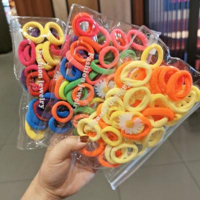 China 50 Packs Popular Colorful Hair Ropes Hair Band Rainbow Children Hair Elastic More Convenient Accessories for sale