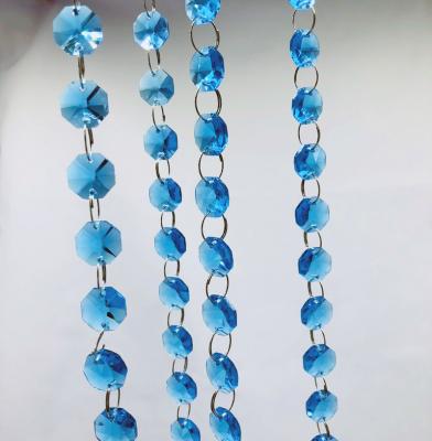 China Crystal Turquoise Crystal Chandelier Beads Chain Garlands MH-12643 for sale