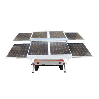 China Industrial Mobile Hydro Generator Mast Solar Power System Trailer Hydraulic Station For Mining Construction for sale