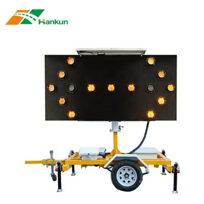 China Road Construction Area Amber 15 Lamps Lamp Controller Directional Light Led Traffic Arrow Board Sign for sale