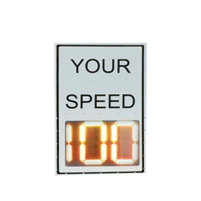 China Pedestrian Trigger Detector Warning Light Limit Led Traffic Radar Speed ​​Sign for sale