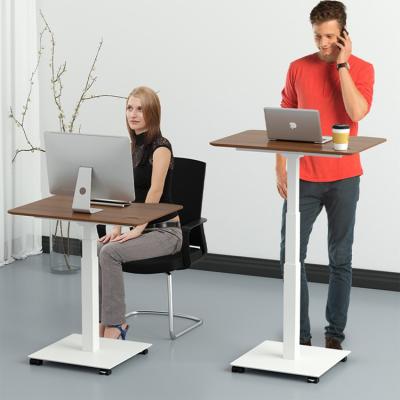 China Adjustable (Height)Mobile Standing Motorized High Rise Desk Adjustable For Over Bed Table Bedside Sofa for sale