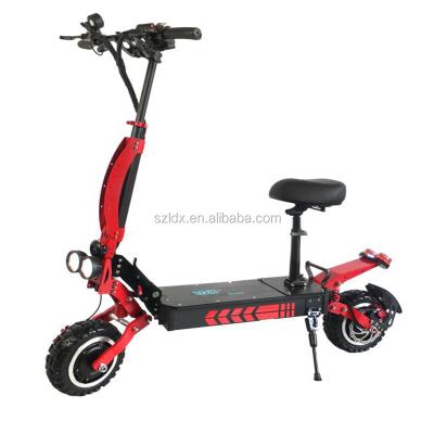 China Double Motor 11inch Foldable Powerful Two Wheel Scooter Full Suspension 3600W Unisex Electric Scooter For Adult for sale