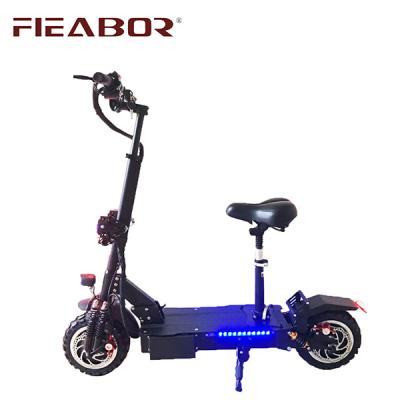 China Fieabor China Factory Price Unisex Electric Scooter 60V 3200W Dual Motors Folding Standing Adult Scooter With Seat for sale