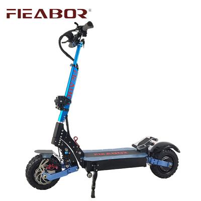 China Unisex Powerful 11inch 60v 5000w 5600w Fastest Foldable Off Road Electric Kick Scooter With Removable Seat for sale