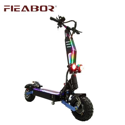 China 2021 Newest Design Unisex Full Waterproof Electric Scooter 5600w Two Wheels Off Road Fast Speed ​​Full Suspensions Foldable Scooter for sale