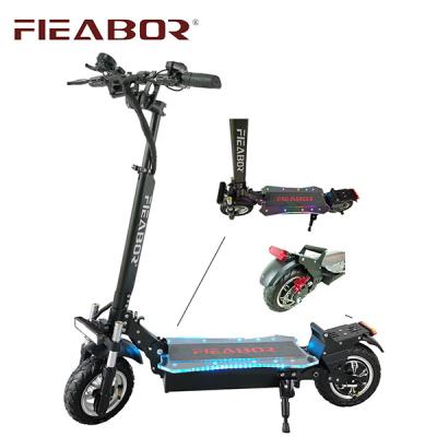 China 48V 52V 10.5inch Unisex Brushless Hub Motor Foldable Electric Scooters 1200W With Seat For Adult for sale