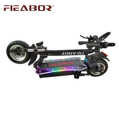 China Unisex 52V Lithium Battery 10 Inch Big Wheel Dual Motor Electric Scooter 1000w 2000w Adult Scooter for sale