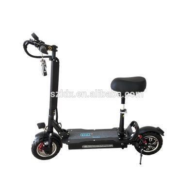 China 10 Inch Unisex 48V Tall With High Battery Capacity 1200W Foldable Electric Scooter Adult With Double Spring Damping for sale