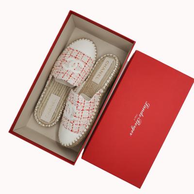 China Hot Fancy Professional Recycled Materials Factory Supply Customized Logo Printed Elegant Shoes Gift Paper Packaging Boxes for sale