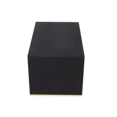 China Customization Gold Foil Gold Foil Paper Recyclable Wine Packing Box Black Cardboard Paper Packaging Box With Insert for sale