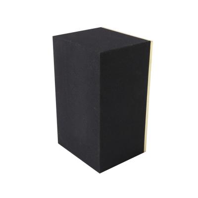 China Low MOQ Recyclable Custom Logo Luxury Black Cardboard Gift Box With Eva Foam Insert for sale