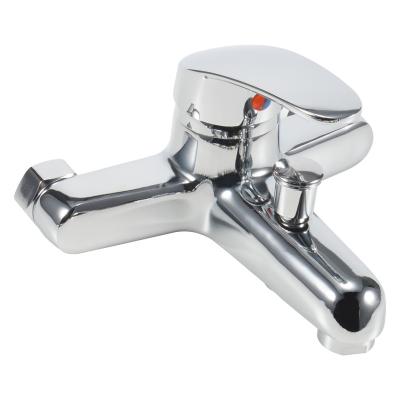 China Metered Faucets Wholesale High Quality Single Handle Contemporary Zinc Alloy Chrome Bath Faucet for sale