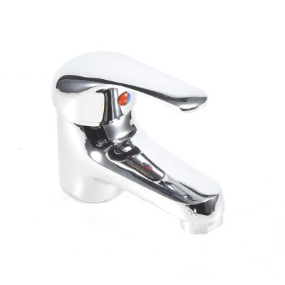 China Universal Metered Faucets Kitchen Bathroom Chrome Polished Plating Basin Faucet For Hotel Family Bathroom Accessories for sale