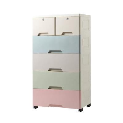 China Sustainable Style Customization Storage Cabinet With Drawers 6 Layers Drawer Storage Box Storage Drawers for sale