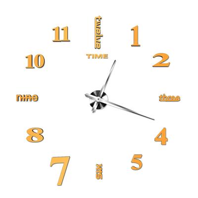 China Large Flip Clock Antique Wall Clock Sticker Simplicity Style Wall Clock for sale