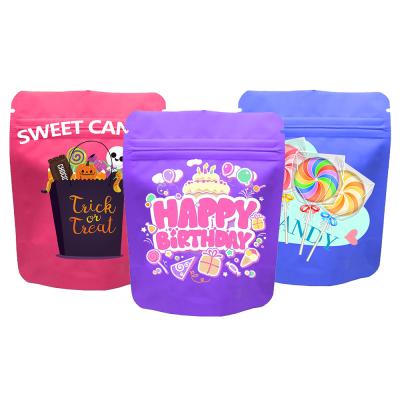 China Aseptic Custom Smell Proof Cookie 3.5g Packaging Bag 3.5 Grams Cookie Mylar Bag / Gummies Zipper for sale