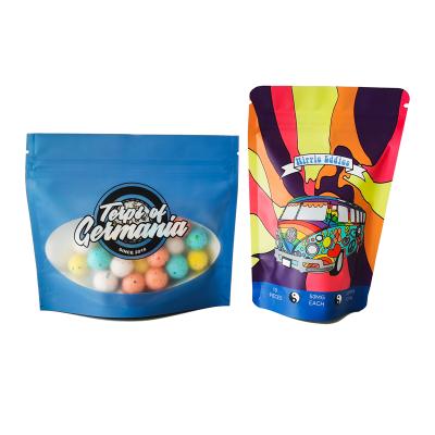 China 2021 Safety Newly In High demand food 3.5g candy zipper resealable sugar coikies resealable odor proof mylar mylar packaging bags for sale