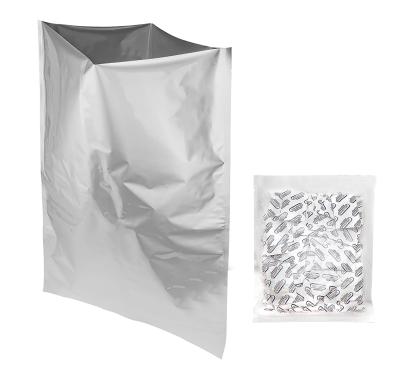 China 5 Gallon Moisture Proof Heat Seal 3 Side Seal Mylar Bag 17x27in 8.6 Mil Food Storage Aluminum Foil Bag for sale