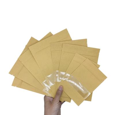 China Food Gravure Printing Biodegradable Kraft Paper Packaging Bags For Food Storage Kraft Digital Printing Compostable Paper Bags for sale