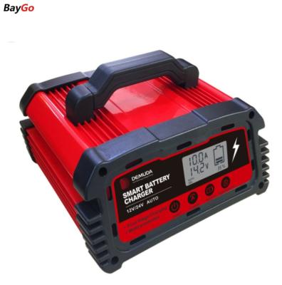 China 12V&24V Intelligent Automobile Charger BayGo DC200 Lead Acid Battery Adapt Full Smart Battery Charger For Car for sale