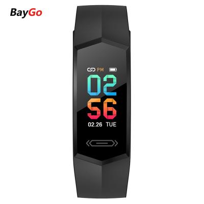 China 3G BayGo V17S New Smart Blood Oxygen Wristband Heart Rate Temperature Sleep Monitoring Waterproof Custom Dial for sale