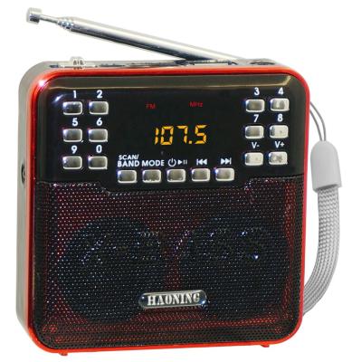 China World Portable Back Band Diphragm Sound System Dongguan Clip Factory Price Rechargeable Mini Digital Radio Display am fm switch for sale