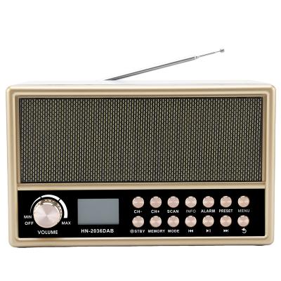 China DAB FM Portable Home Radio Stereo Speakers Digital Retro Outdoor High Gloss Wood Dongguan USB Port/TF Card Retro Radio for sale