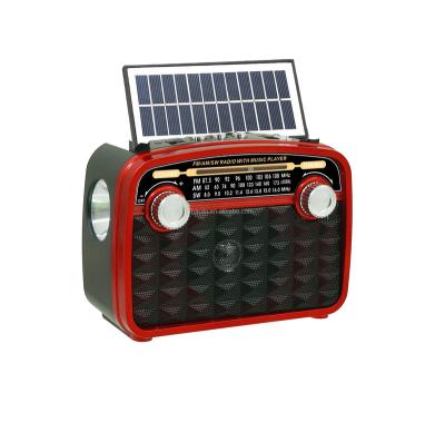 China Solar Panel Jack Dongguan All-in-one or Slot Solares Rechargeable Portable Solar Radio Flashlight USB TF AM FM Switch Radio Receiver for sale