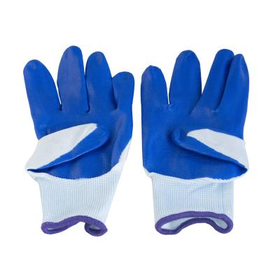 China Blue Rubber Welding Work Gloves Welder Gloves Welding Gloves for sale