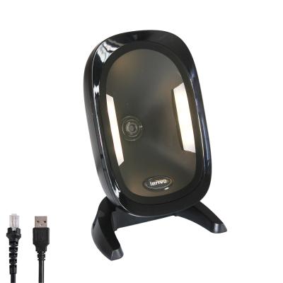 China LENVII D2200 Auto Barcode Scanner Omnidirectional Platform Scanner 1D QR USB Super Efficient Scanning A4 for sale