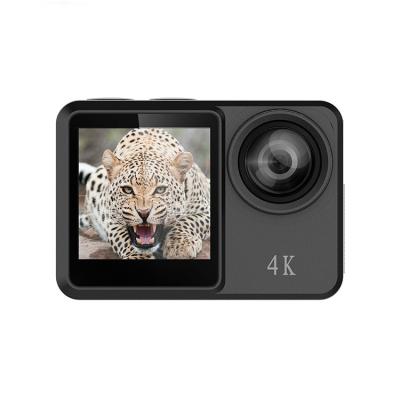 China 2021 Trending function action sports camera real wifi 4k recording camera with dual screen and touch screen vanish pro action camera for sale